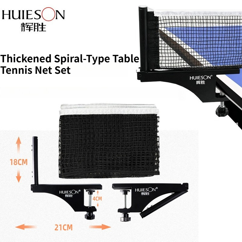 Table Tennis Barrier - HUIESON Verdikte spiraalvormige tafeltennisnet- en frame-set