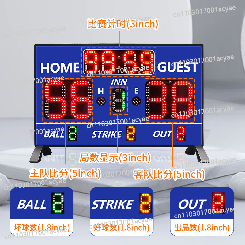 Table Tennis Scoring - Scorebord voor sportwedstrijden, met tijdregistratie en