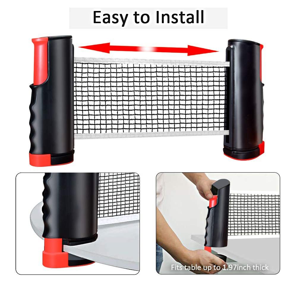 Intrekbaar pingpongnet met fra - Table Tennis Barrier recensie en prijs
