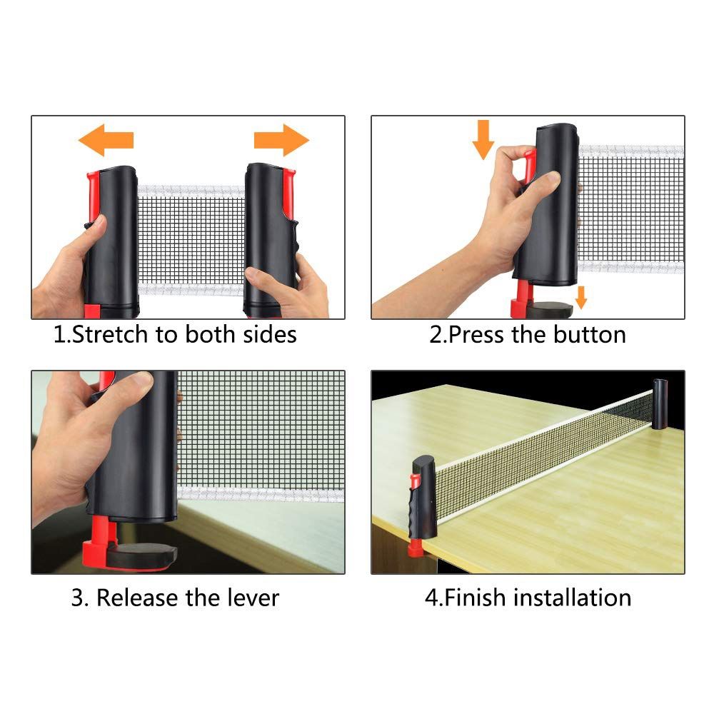 Intrekbaar pingpongnet met fra - Table Tennis Barrier recensie en prijs