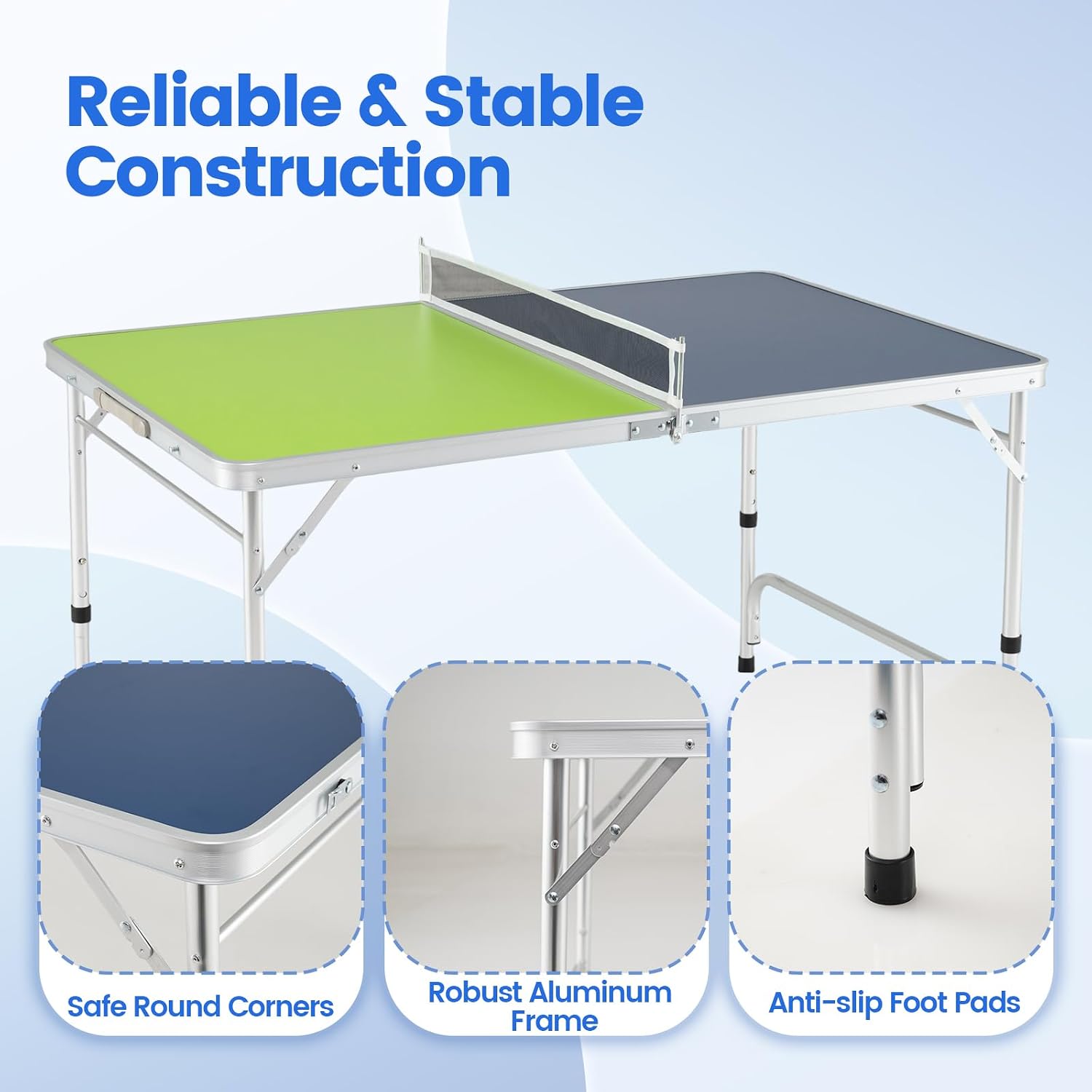 Opvouwbare pingpongtafel met n - Table Tennis Net Height recensie en prijs