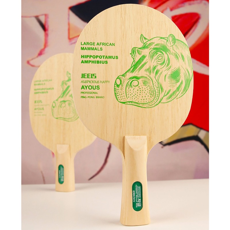 JEELS Green Hippo 1 Ply Ayous  - Table Tennis Paddles recensie en prijs