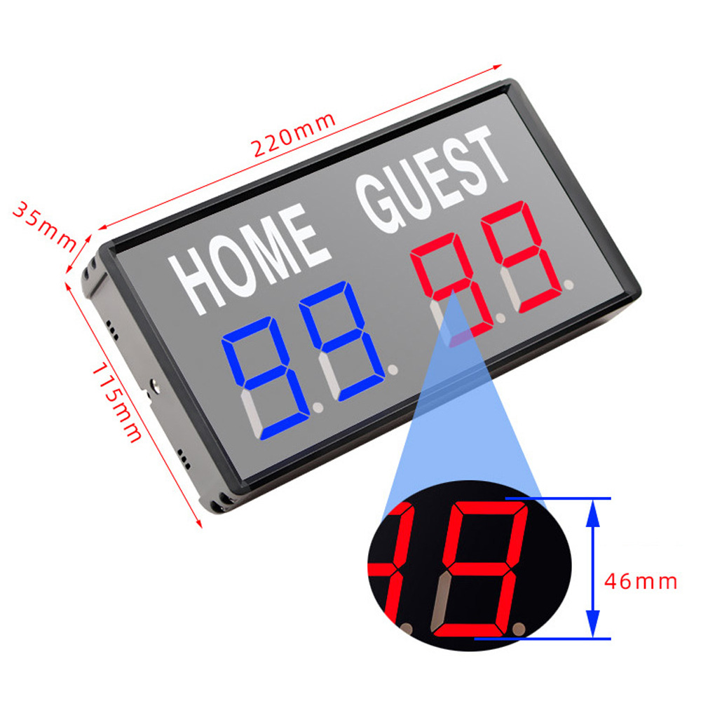 Draagbaar 4-cijferig LED-score - Table Tennis Scoring recensie en prijs
