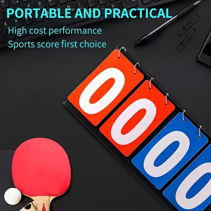 4-cijferig omklapbaar scorebor - Table Tennis Scoring recensie en prijs