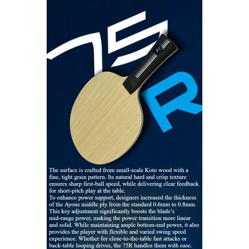 SANWEI 75R 5+2 Buitenste H-GLC - Table Tennis Paddles recensie en prijs